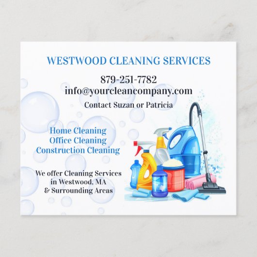 Reinigungsdienste Flyer (Vorne)