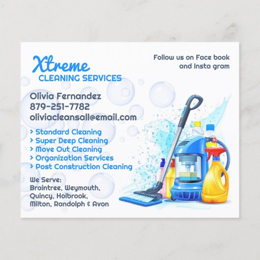 Reinigungsdienste Flyer (Hinten)