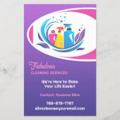 Reinigungsdienste Flyer (Vorne)