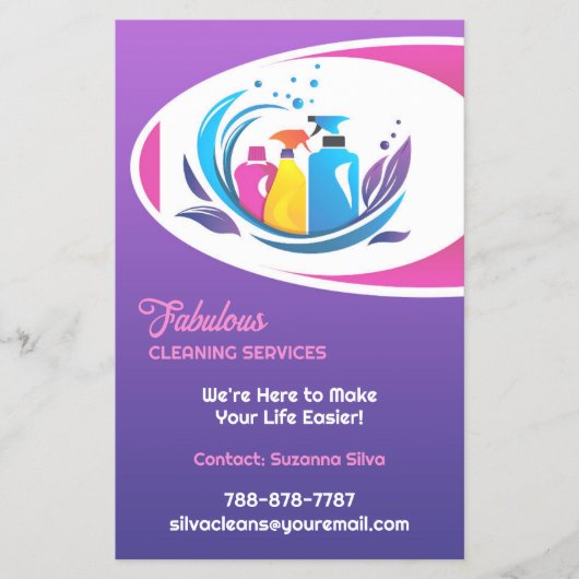 Reinigungsdienste Flyer (Vorne)