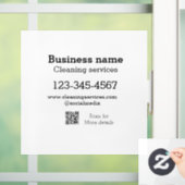 Reinigungsdienste fügen E-Mail-Adresse der Nummer Fensteraufkleber (Zuhause)