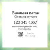 Reinigungsdienste fügen E-Mail-Adresse der Nummer Fensteraufkleber (Blatt 3)