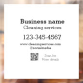 Reinigungsdienste fügen E-Mail-Adresse der Nummer Fensteraufkleber (Blatt 2)