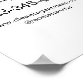 Reinigungsdienste fügen E-Mail-Adresse der Nummer  Poster (Ecke)