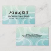 Reinigungsdienste | Funkelnd Hintergrund Visitenkarte (Vorne/Hinten)