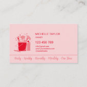 Reinigungsdienste für berufliches Haus und Büros Visitenkarte (Rückseite)