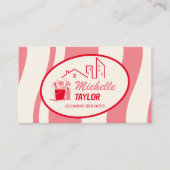 Reinigungsdienste für berufliches Haus und Büros Visitenkarte (Vorderseite)