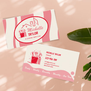 Reinigungsdienste für berufliches Haus und Büros Visitenkarte