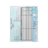 Reinigungsdienste für Dienstarbeit Notizblock (Rotiert)