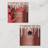 Reinigungsdienste für Haushaltshäuser Logo Grau Tr Quadratische Visitenkarte (Vorne/Hinten)