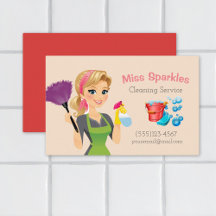 Reinigungsdienste für niedliche Cartoon Haushaltsh