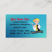 Reinigungsdienste für Visitenkarten Visitenkarte (Vorderseite)