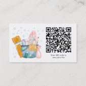 Reinigungsdienste für Wasserfarben Visitenkarte (Rückseite)