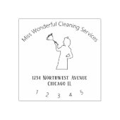 Reinigungsdienste Gummistempel (Prägung)