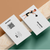 Reinigungsdienste Haushaltshilfe Illustration Mini Visitenkarte