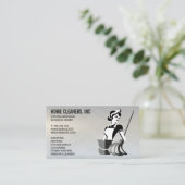 Reinigungsdienste | Haushaltshilfe | Janitor Visitenkarte (Stehend Vorderseite)