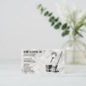 Reinigungsdienste | Haushaltshilfe | Marmorfliesen Visitenkarte (Stehend Vorderseite)