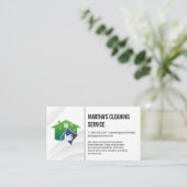 Reinigungsdienste | Haushaltshilfe mit Reinigung | Visitenkarte (Stehend Vorderseite)