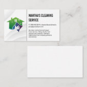 Reinigungsdienste | Haushaltshilfe mit Reinigung | Visitenkarte (Vorne/Hinten)
