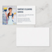Reinigungsdienste | Haushaltshilfe mit Reinigungst Visitenkarte (Vorne/Hinten)