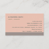 Reinigungsdienste Haushaltshilfe Retro Rosa Klasse Visitenkarte (Rückseite)