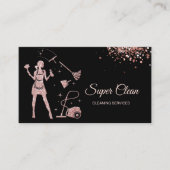 Reinigungsdienste Haushaltshilfe Rose Visitenkarte (Vorderseite)