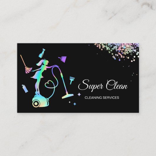 Reinigungsdienste Haushaltshilfe Rose Visitenkarte (Vorderseite)