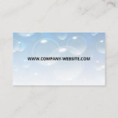 Reinigungsdienste | Haushaltshilfe | Seifenblasen Visitenkarte (Rückseite)