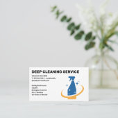 Reinigungsdienste | Haushaltshilfe | Spray-Logo Visitenkarte (Stehend Vorderseite)