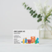 Reinigungsdienste | Haushaltshilfe | Tiling Visitenkarte (Stehend Vorderseite)