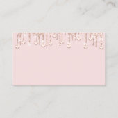 Reinigungsdienste Haushaltshilfe Tropfen QR Blumen Visitenkarte (Rückseite)