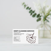Reinigungsdienste | Haushaltshilfe | ZUHAUSE Visitenkarte (Stehend Vorderseite)