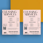 Reinigungsdienste Haushaltspreis Pastel Pink Einladung