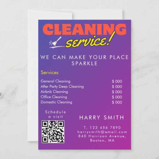 Reinigungsdienste Haushaltspreisprüfung für die Ve Einladung (Vorderseite)