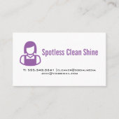 Reinigungsdienste - Haushaltssymbol | Seife Visitenkarte (Vorderseite)