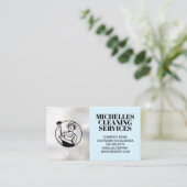 Reinigungsdienste | Hausreinigung Visitenkarte (Stehend Vorderseite)