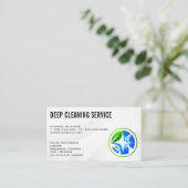 Reinigungsdienste | House Cleaner Icon Visitenkarte (Stehend Vorderseite)