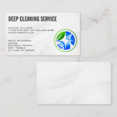 Reinigungsdienste | House Cleaner Icon Visitenkarte (Vorne/Hinten)