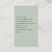 Reinigungsdienste Housekeeping Scandi House Floral Visitenkarte (Rückseite)