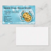 Reinigungsdienste | Illustration der Seife Visitenkarte (Vorne/Hinten)