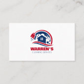 Reinigungsdienste in den Bereichen Blue & Red Hous Visitenkarte (Rückseite)