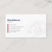 Reinigungsdienste in den Bereichen Blue & Red Hous Visitenkarte (Vorderseite)