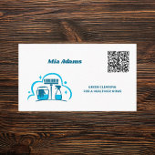 Reinigungsdienste - kundenspezifischer QR-Code Visitenkarte
