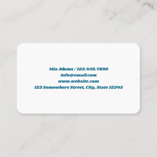 Reinigungsdienste - kundenspezifischer QR-Code Visitenkarte (Rückseite)