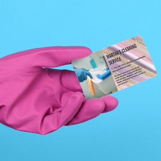 Reinigungsdienste | Lieferungen | Maid Business Ca Visitenkarte