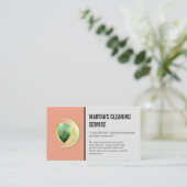 Reinigungsdienste | Lieferungen | Reiniger Visitenkarte (Stehend Vorderseite)