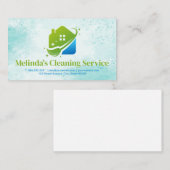 Reinigungsdienste | Logo für Wohnmobil Visitenkarte (Vorne/Hinten)