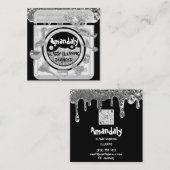 Reinigungsdienste Logo QR-Code-Logo-Schachtel-Logo Quadratische Visitenkarte (Vorne/Hinten)