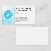 Reinigungsdienste | Logo | Seifenblasen Visitenkarte (Vorne/Hinten)