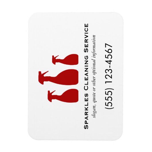 Reinigungsdienste Magnet (Vertikal)